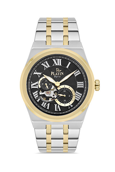 Platin Pierre Hds-1296Ga-D2 Steel Cord Functions Active Automatic Men's Wrist...