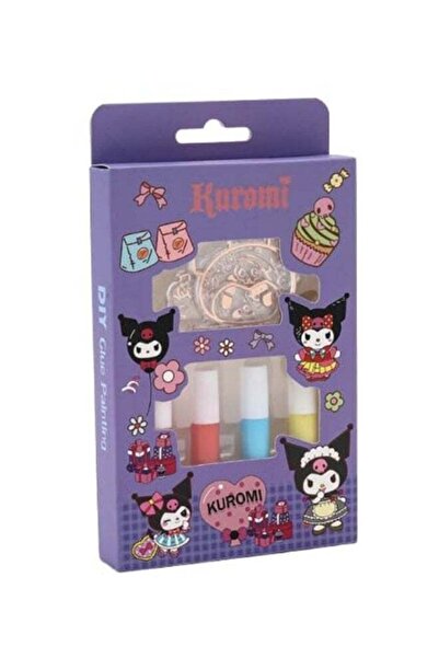 kuromi طقم حرف يدوية للرسم بالغراء الناعم، مجموعة صنع قلادات كريستالية وسلاسل...