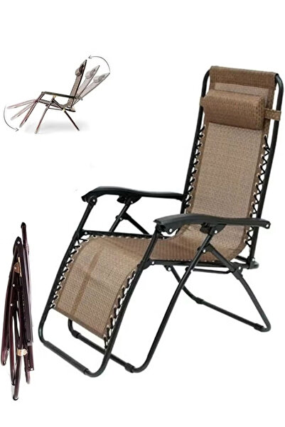 Cady One Portable Folding Lounge Chair Adjustable High Back 120kg Load Bearin...