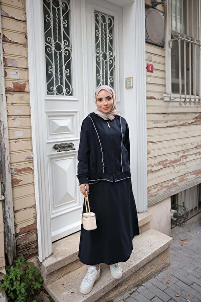 Bwest Skirt Suit - Dark Blue