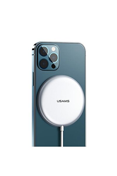 Usams Încărcător wireless magnetic CD160 15W, Argintiu