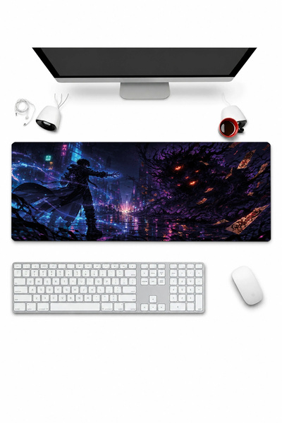 SonicTouch Keyboard Mousepad 32X70Cm Neon Magician Seamless Smooth Liquid-Pro...