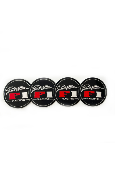 KOTO Jant Logosu Jant Göbeği Arması Sticker Amblem F1 Racing 4 Adet 67mm