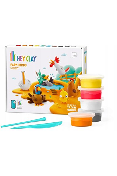 TM TOYS Hei, păsări de lut din fermă!