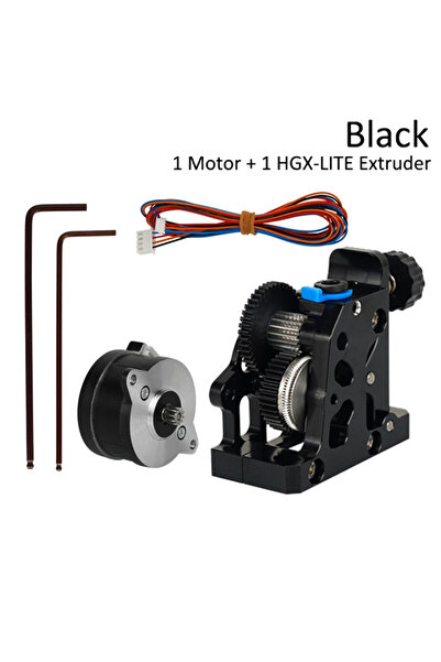 Choice Black Motor Kit Dual Gear Extruder HGX-LITE-Extruder Hard Steel Reduct...