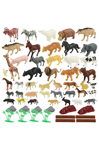 Stator Figurine Animale Zoo, Set Figurine Animale Sălbatice Safari, Cutie cu ...