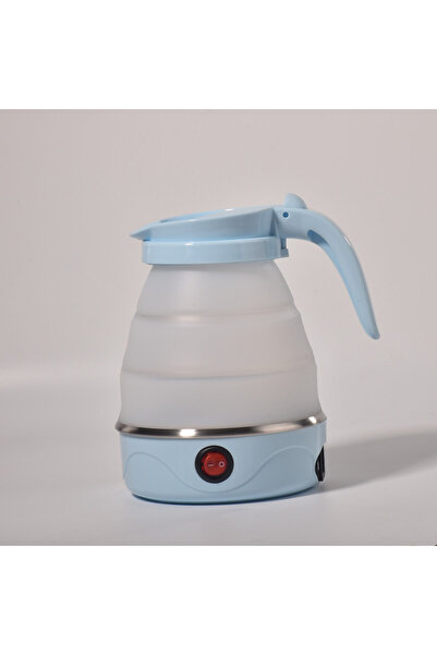 Choice1 220V-240V EU Plug Blue JFBONIN 0.6L Mini Folding Kettle Portable Wate...