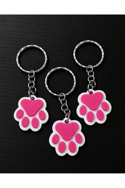 Generic Brand 3D Printed Cat Paw Keychain – Adorable Paw Charm, Bag and Key Accessory