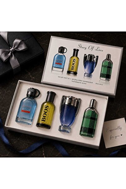 Storyoflove Story Of Love Men's Perfume Gift Set – 4 x 25ml Eau de Toilette F...