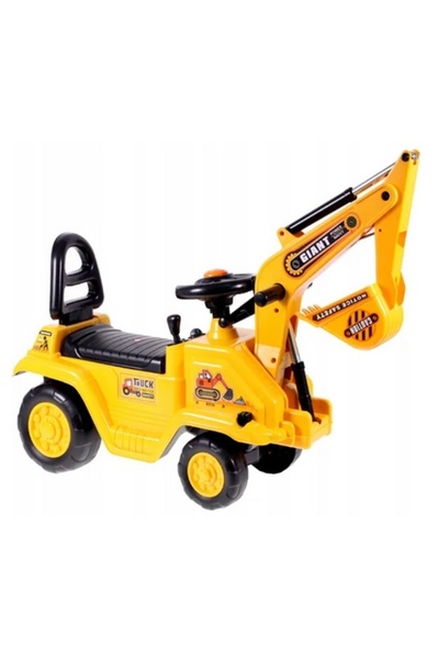 MalPlay Excavator mare, jucărie de plimbat pentru copii, cu lopată mobilă, 25...