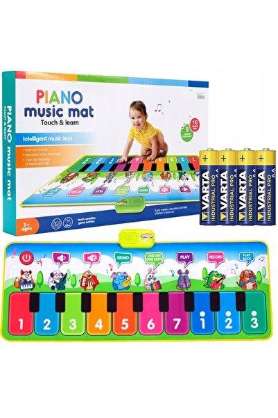Stator Covoraș muzical educativ interactiv pentru copii 130cm Pian +Baterii