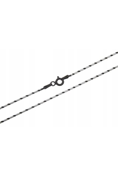 NO BRAND Lanț argintiu 45cm Argintiu Negru! ! !