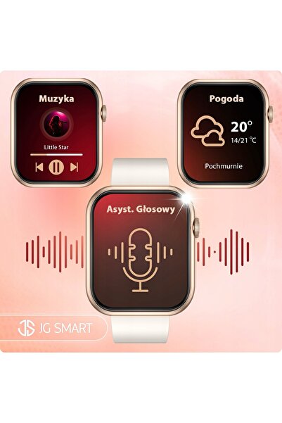NO BRAND Smartwatch jg, ceas inteligent funcțional, de damă, auriu.