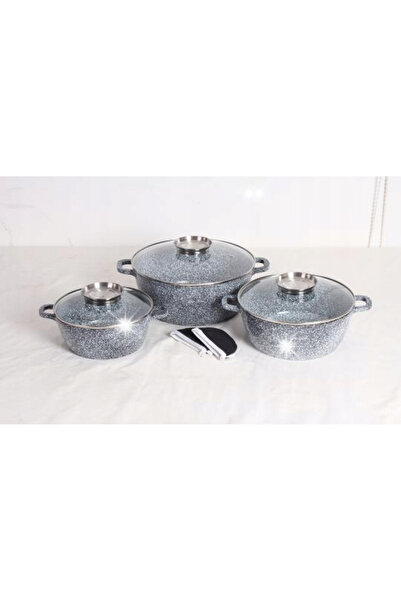 NO BRAND Set de ghivece 6L 8L 10L, set de ghivece cu aspect de piatră