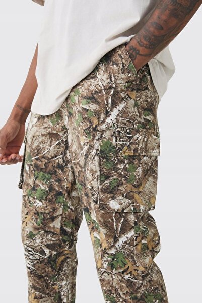 NO BRAND Pantaloni cargo stilați multicolori cu buzunare Boohooman 52