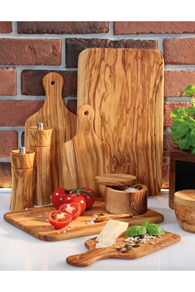 NO BRAND Zassenhaus tocător cu mâner din lemn de măslin 26x12x0.9cm