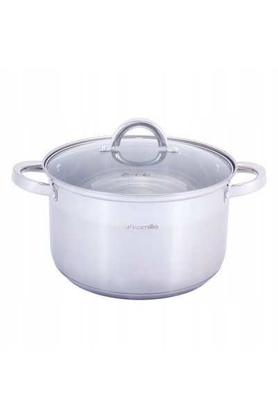 NO BRAND Set de oale din oțel 12 piese Tigaie Garnek Inducție Gaz