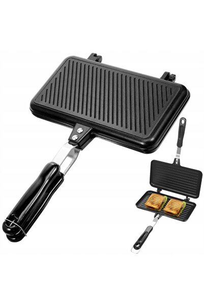 NO BRAND Aparat de făcut sandvișuri și grill cu tavă de prăjit 3 în 1 - Multi...