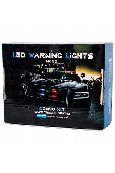 NO BRAND 4X Lămpi de avertizare stroboscopice LED portocalii 12V 24V + Teleco...