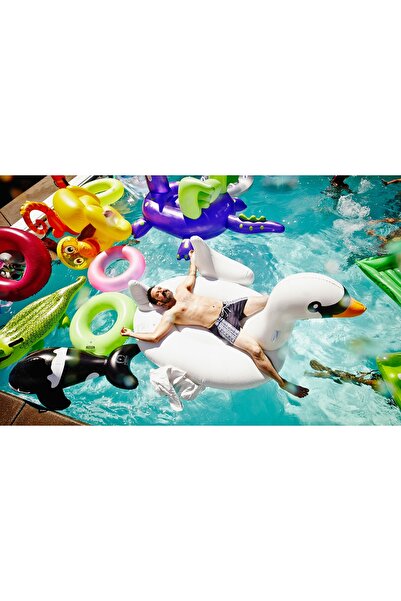 NO BRAND Saltea gonflabilă mare și confortabilă, tip șezlong, pentru piscină ...
