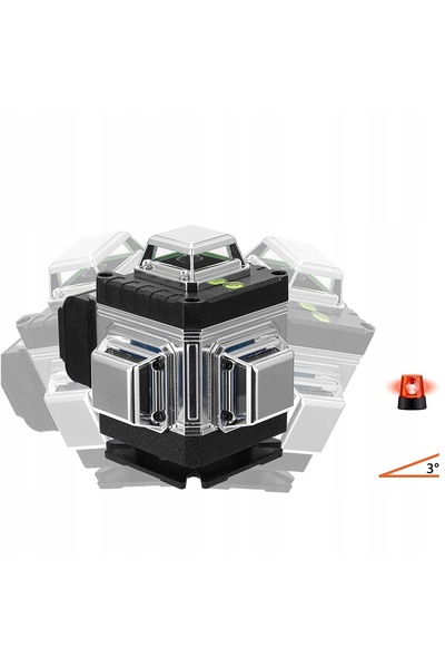 NO BRAND Nivelă laser 4D 360 cu 16 linii °