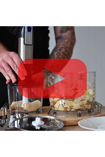 NO BRAND Blender de mână multifuncțional, mixer puternic, lame turbo, tocător...