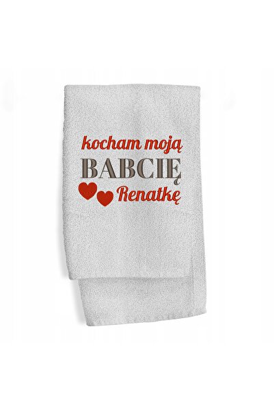 NO BRAND Prosop cu nume brodat 70X140 Cadou pentru Ziua Bunicii
