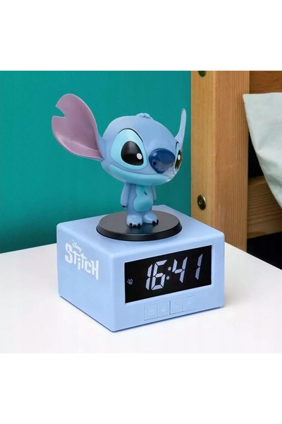 Paladone Ceas deșteptător DISNEY, figurină STITCH, ceas LED cu lumină