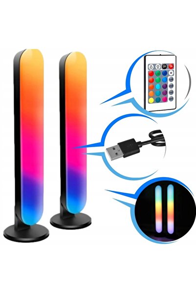 NO BRAND 2 bucăți Benzi luminoase inteligente pentru TV, PC, lampă, lumini LE...