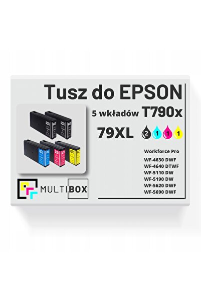 NO BRAND 5X Cartușe de cerneală noi 79XL pentru Epson Workforce Pro Wf-4640Dt...