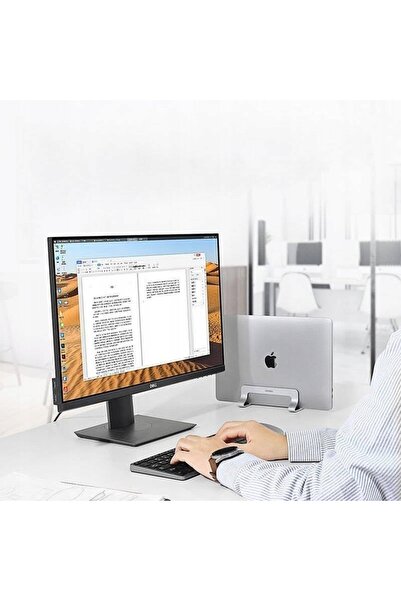 NO BRAND Suport vertical reglabil pentru laptop din aluminiu, pentru birou