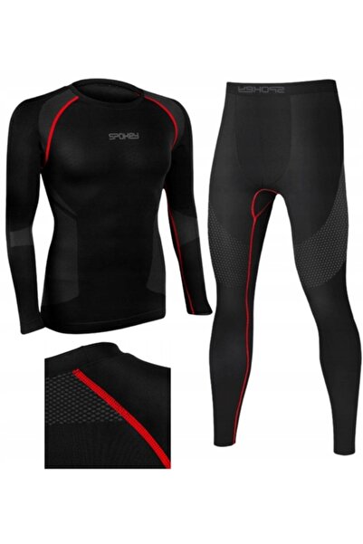 Spokey Lenjerie termică pentru bărbați, pentru schi, pantaloni + bluză, M/L
