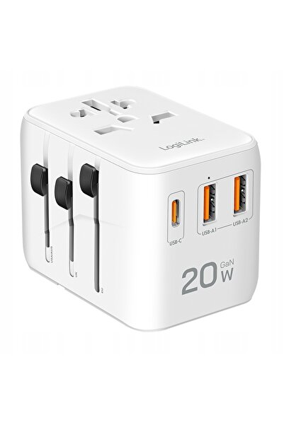 LogiLink Adaptor încărcător USB 4 porturi USB 20W Power Delivery Universal