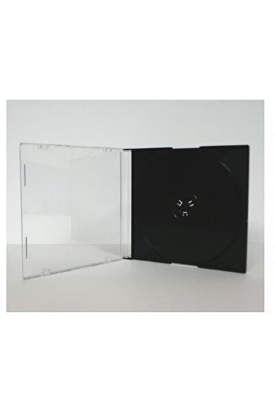 NO BRAND Cutie pentru 1 CD/DVD, carcasă subțire compactă de 5mm, 100 bucăți