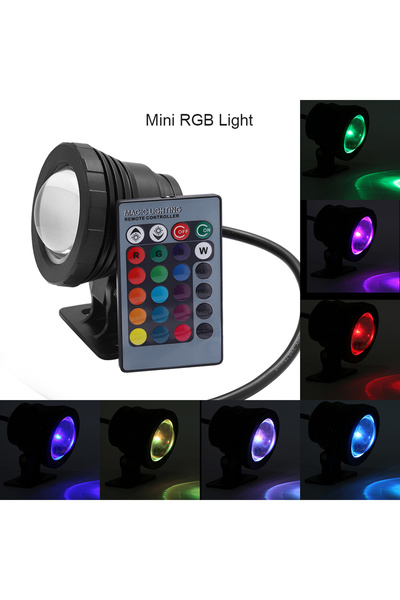 NO BRAND Lumină subacvatică LED RGB telecomandată pentru piscină și cadă