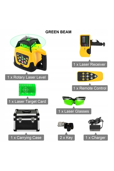 NO BRAND Nivelă laser 360 autonivelantă °   Ip54 Bateria nu este inclusă