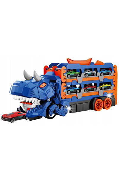NO BRAND Transportor de curse cu dinozauri Autek Set 3 în 1 Piste de curse + ...