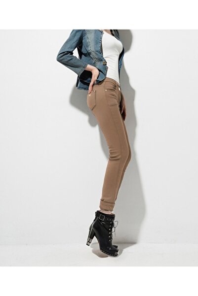 NO BRAND Pantaloni eleganți de damă, skinny, din bumbac, cu talie înaltă, ela...