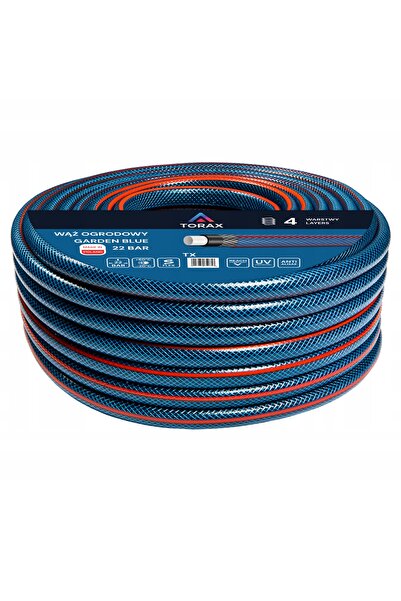 NO BRAND Furtun de grădină 4 straturi 22 Bar 1/2 " 30m ranforsat pentru apă P...