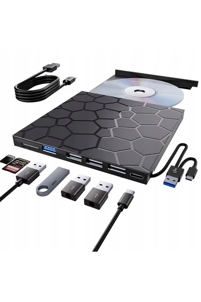 NO BRAND Unitate de înregistrare externă mobilă USB 3.0 CD/DVD-RW, player por...