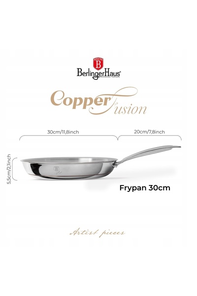 NO BRAND Tigaie 30 cm Copper Touch BerlingerHaus BH-8810