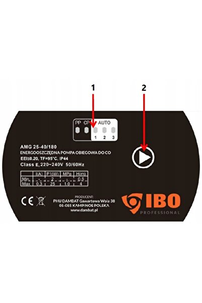 NO BRAND Pompă de circulație Ibo Amg 25-60/130 Cablu electronic + Șuruburi