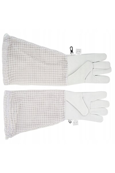NO BRAND Mănuși de apicultor din piele, cu mâneci lungi ventilate, XXL - Brctech