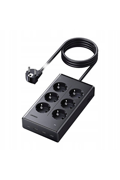 Ugreen S622 6 Prize AC 3 USB 1 USB-C 20W GaN Prelungitor 1.5m