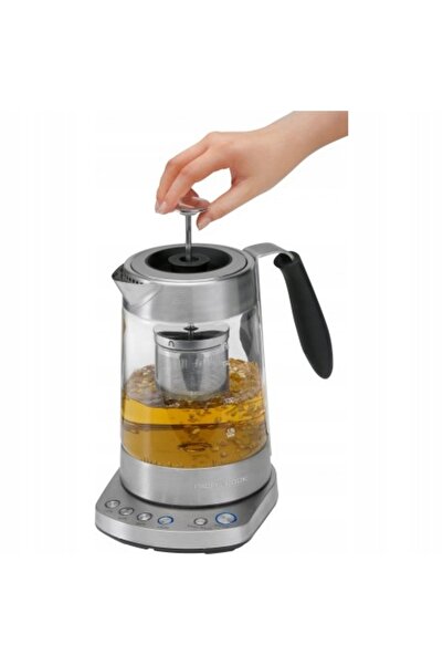 NO BRAND Ceainic electric din sticlă Pro de 1.7L cu infuzor