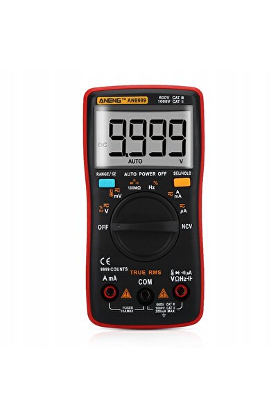 NO BRAND Multimetru digital An8009 RMS AC/DC pentru curent și tensiune