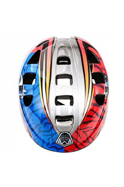 NO BRAND Cască pentru băiat bicicletă roller robot meteor S (48-52)