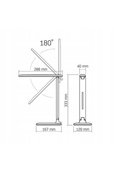 NO BRAND Lampă de birou Videx Oslo Albă Putere maximă de 5 W