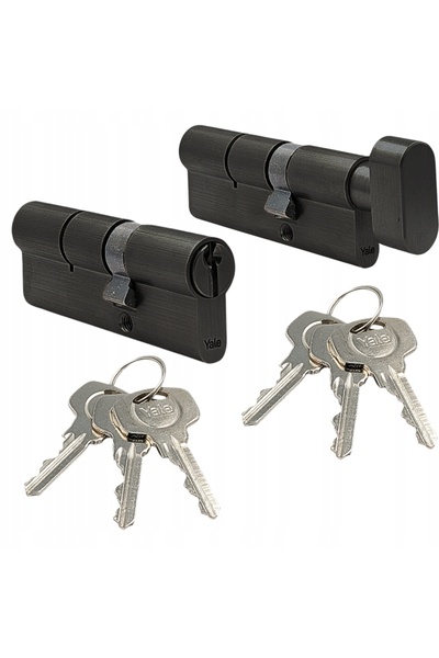 Yale Inserții negre în sistem cu o singură cheie, set complet 40/45+ 40/45G -...