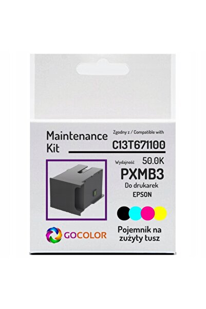 NO BRAND Rezervor de cerneală nou Pxmb3 T6711 pentru Epson Workforce Wf-7715D...